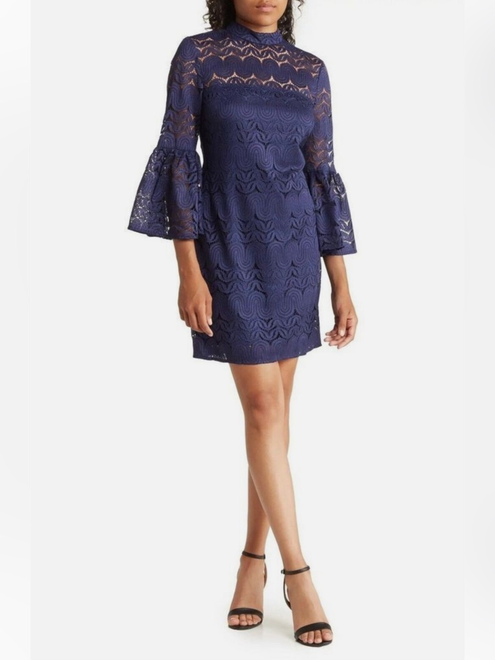 TRINA TURK Navy Lace Dress